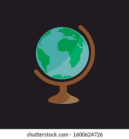 Icon of a globe. Basic office object.