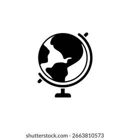 Icono de un globo, aislado contra un fondo limpio.