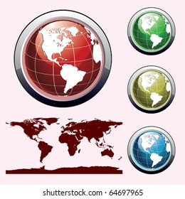 icon globes