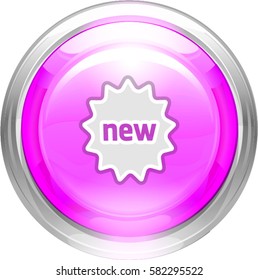 icon glossy realistic vector button