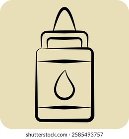 Icon Glue. related to Kindergarten symbol. hand drawn style. design editable