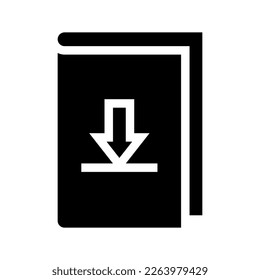Icon Glyph, E-Learning, online learning. editable file.