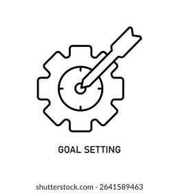 Icon a goal setting, isolated against a clean background.