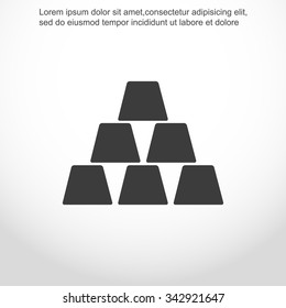 icon of gold bullion.