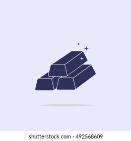 Icon of gold bullion.