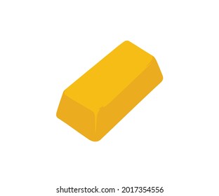el icono de un lingote de oro. ilustración vectorial