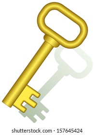 Icon of a gold key