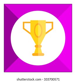 Icon of golden winner cup