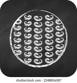 Icon Golf Ball. related to Sports Equipment symbol. chalk style. simple design editable. simple illustration