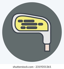Icon Golf Club. related to Golf symbol. color mate style. simple design editable. simple illustration