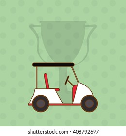 Icon of golf design, vector illustration