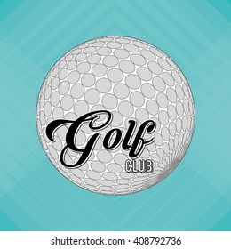 Icon of golf design, vector illustration