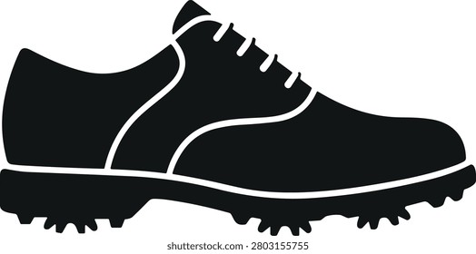 icon golf shoes vector illustration