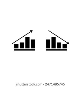 Icon of good data and down data