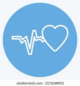 Icon Good Health. suitable for Community symbol. blue eyes style. simple design editable. design template vector. simple symbol illustration