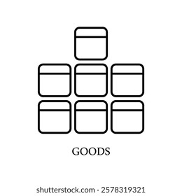 Icon a goods, isolated against a clean background.