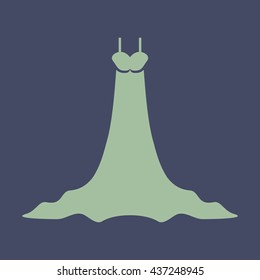 Icon of Gown. Eps-10.