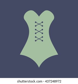 Icon of Gown. Eps-10.