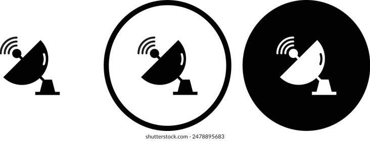 icon gps black outline for web site design 
and mobile dark mode apps 
Vector illustration on a white background