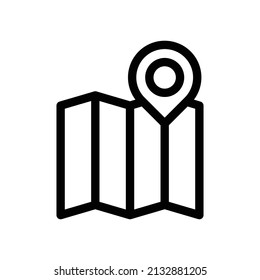 GPS-Symbol mit KartenVektordesign