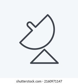 Icon GPS. suitable for Mobile Apps symbol. line style. simple design editable. design template vector. simple symbol illustration
