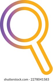 Icon Of Gradient Magnifying Glass