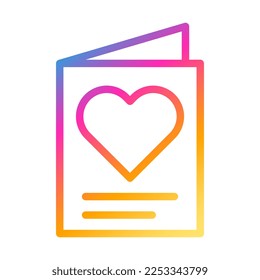 icon gradient style valentine vector illustration perfect. Icon sign from modern collection for web. Nice design perfect.