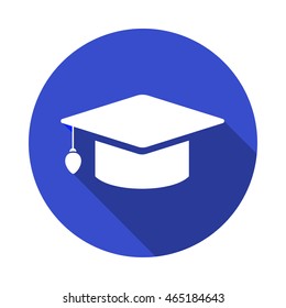 Icon graduation cap. Icon education