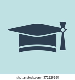 Icon of Graduation Cap. EPS-10.