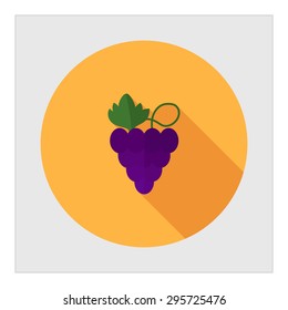 Icon of grapes bunch