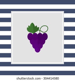 Icon of grapes bunch