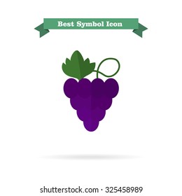 Icon of grapes bunch