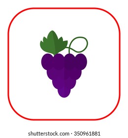 Icon of grapes bunch