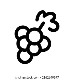 Icono de diseño plano vectorial de las uvas