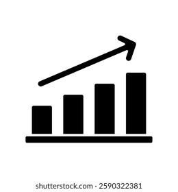 Icon a graph, isolated against a clean background.
