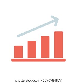 Icon a graph, isolated against a clean background.
