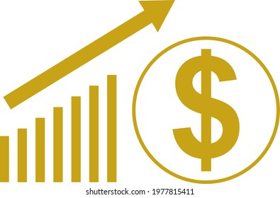 Icon Graph Of Trade, Exchange Rates. Impact Training - Double or Triple Your Sales Income