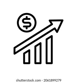 icon of graphic chart vector design