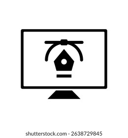 Icon a graphic designer, isolated against a clean background.