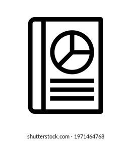 Icon Graphical Book With Style Outline