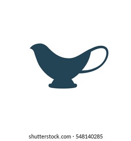 Icon "gravy boat", vector illustration. Dark outline on a white background.