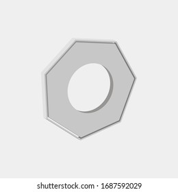 Icon in gray colors on a gray background