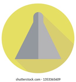 icon Gray figures, chips and miply for board games. flat design