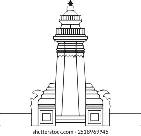 icon of the great mosque of banten landmark indonesia java building