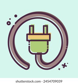 Icon Green Energy. related to Recycling symbol. MBE style. simple design illustration