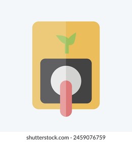 Icon Green Energy. related to Smart City symbol. flat style. simple design illustration