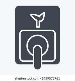 Icon Green Energy. related to Smart City symbol. glyph style. simple design illustration