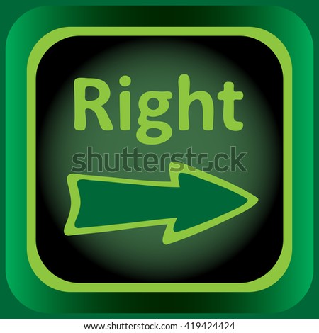 Icon green to the right