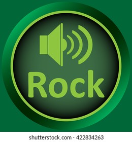 Icon green rock loudspeaker