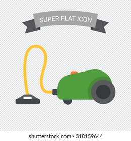 Icon of green vacuum cleaner